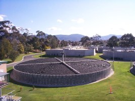 Photo The Macquarie Point wastewater treatment plant