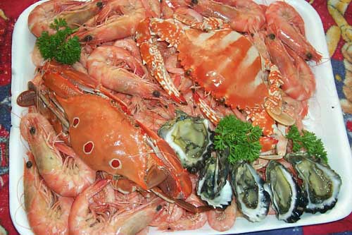 Photo of a selection of seafood